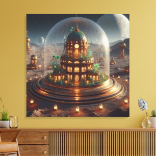 Plant Jewel Box Fantasy Art Canvastryck