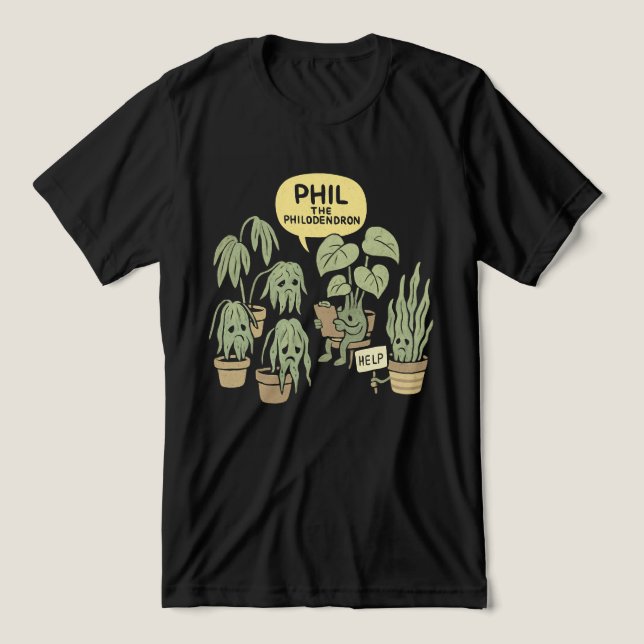 Plant Killer Support Group – Funny Houseplant T Shirt (Design Framsida)