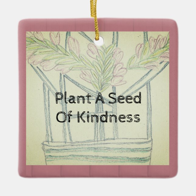 Plant Kindness Julgransprydnad Keramik (Framsida)