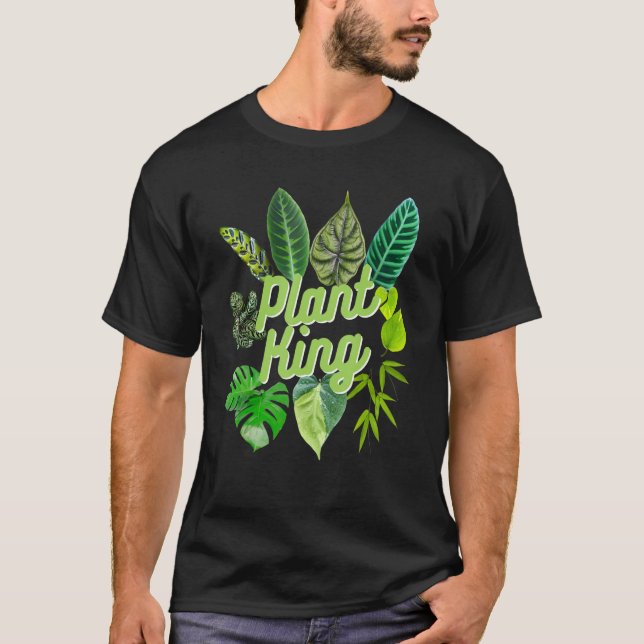 Plant Kung Indoor Jungle Houseplant Pothos Gardeni T Shirt (Framsida)