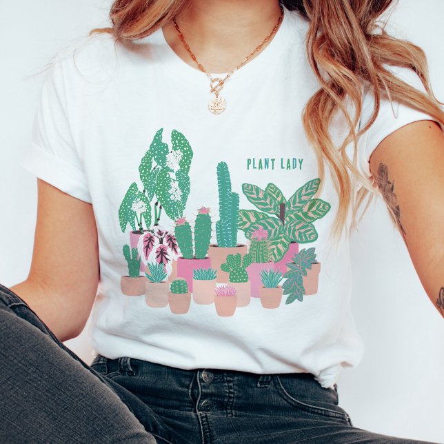 Plant Lady Cute Houseplants Aesthetic TShirt T Shirt (Skapare uppladdad)