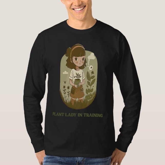Plant Lady in Training Minimalist T Shirt (Framsida)