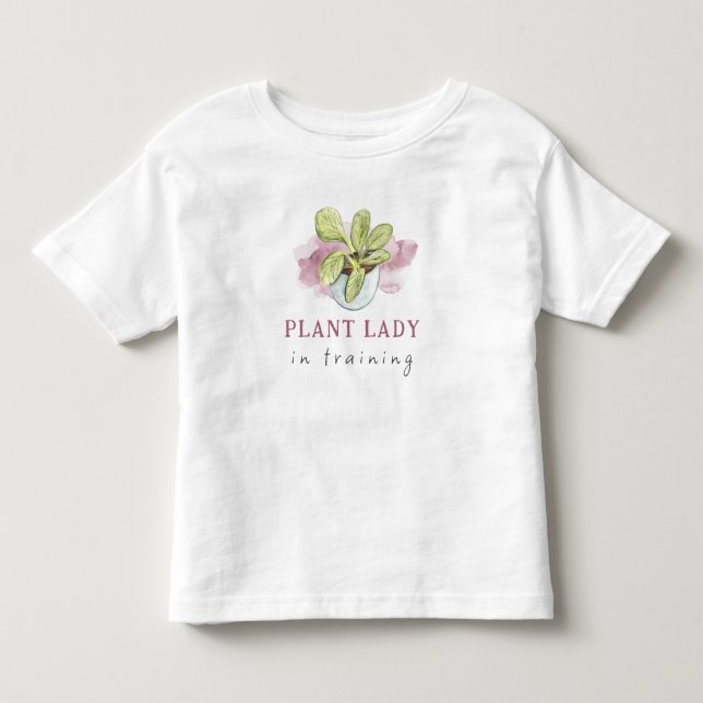 Plant Lady in Training  Toddler T-shirt (Framsida)