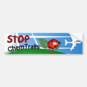 Plant löv för ærosolChemtrails nyckelpiga Bildekal