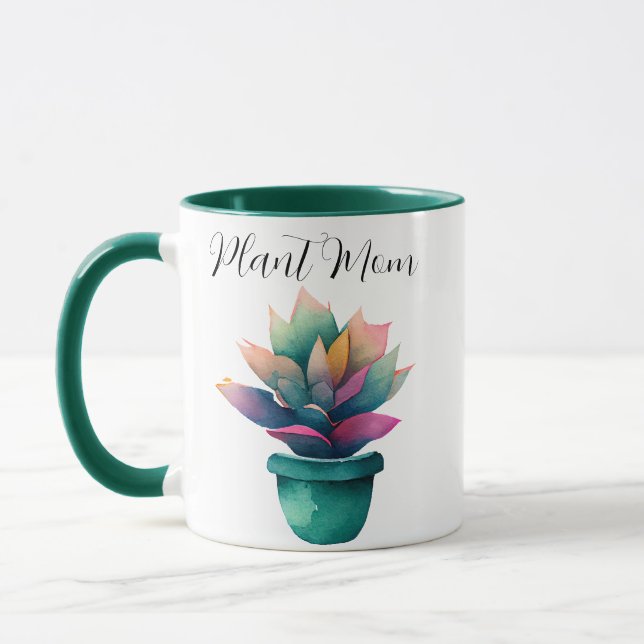 Plant Mamma Colorful Watercolor Plant Mugg (Vänster)