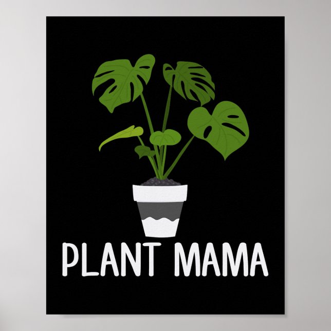 Plant Mamma Cute Womens Plant Älskare Poster (Framsidan)