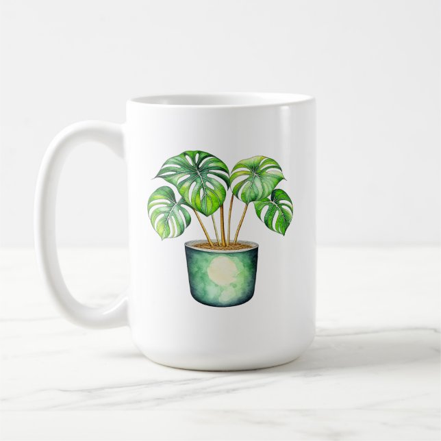 Plant Mamma | Monstera-anläggningen Kaffemugg (Vänster)
