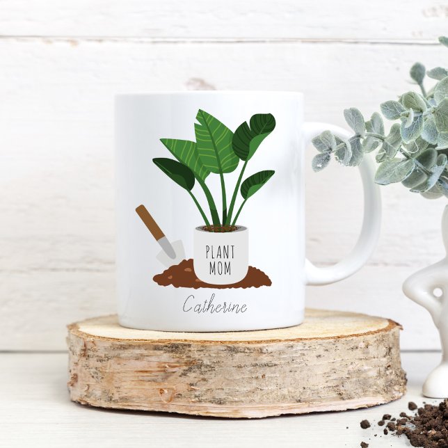 Plant Mamma Personlig Plant Älskare Två-Tonad Mugg (Skapare uppladdad)