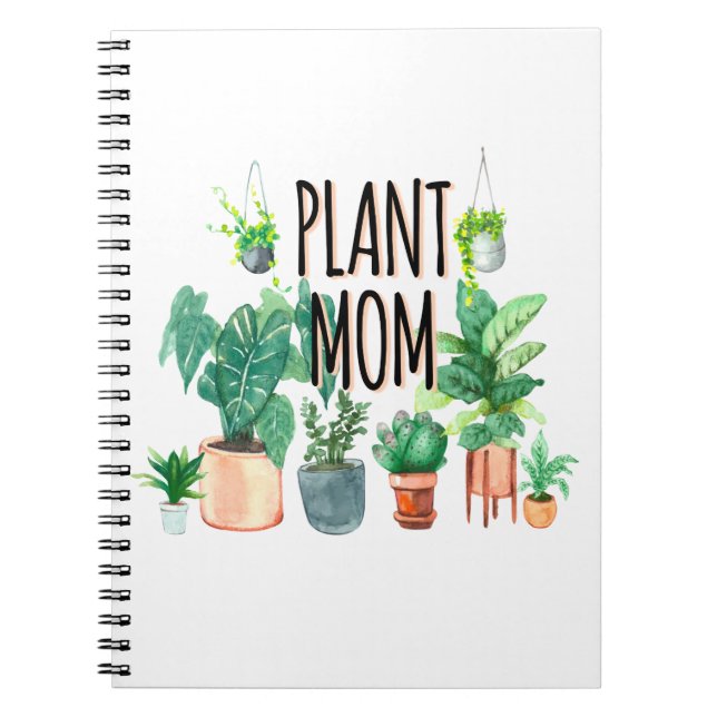 Plant Mamma - , plantergåva till Mamma Anteckningsbok (Framsidan)