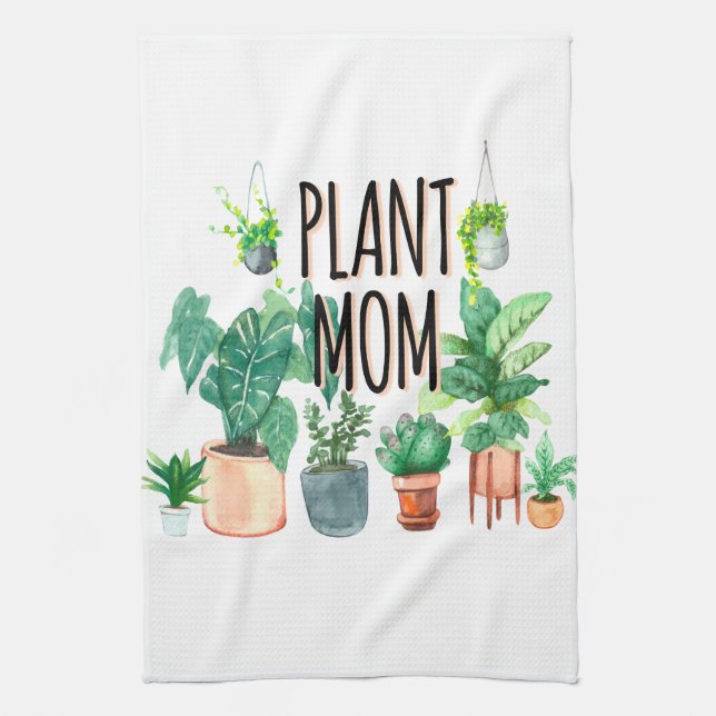Plant Mamma - , plantergåva till Mamma Kökshandduk (Vertikal)