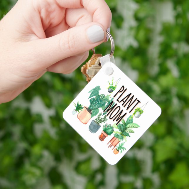 Plant Mamma - , plantergåva till Mamma Nyckelring (Hand)