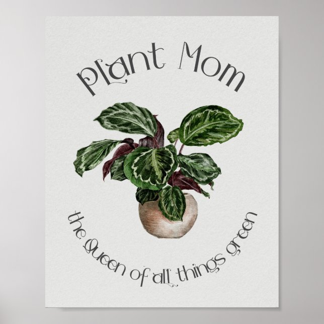 Plant Mamma - The Queen of All Sak Grönt Poster (Framsidan)