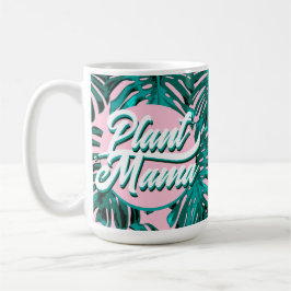Plant Mamma Turcos Rosa Monstera Jungle Löv Kaffemugg