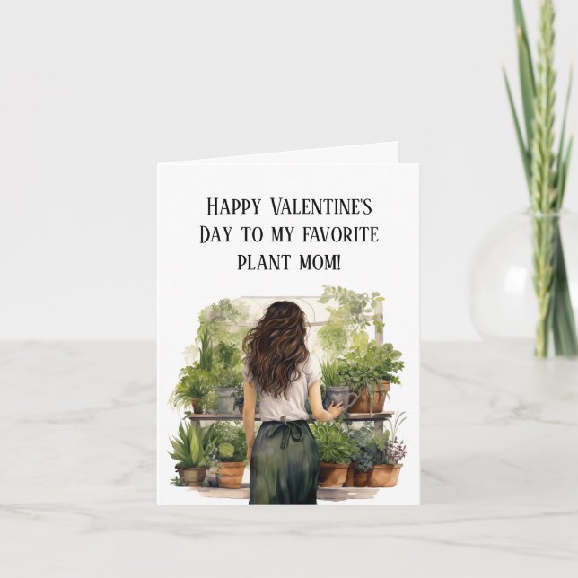 Plant Mamma Valentine Day Helgkort (Framsida)