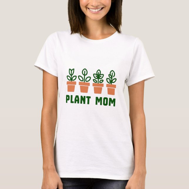 Plant Mamma Women's T-Shirt Tee (Framsida)