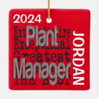 Plant Manager Extraordinaire ANPASSNINGSBAR Julgransprydnad Keramik