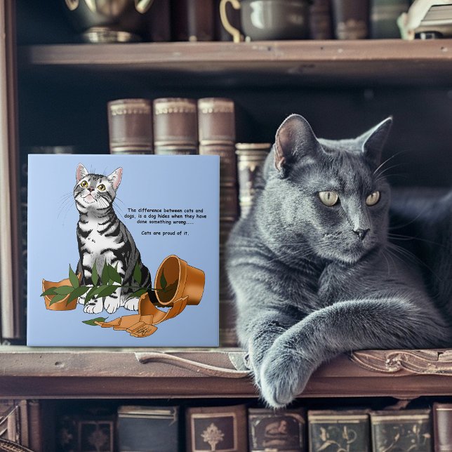 Plant MisChief Cat Kakelplatta (Skapare uppladdad)