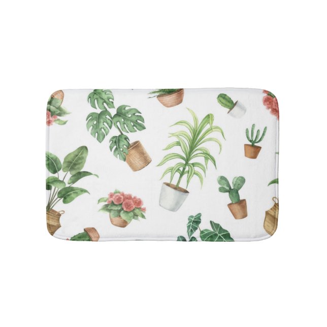 Plant mönster badrumsmatta (Framsidan)