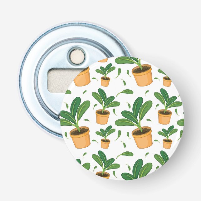 Plant mönster flasköppnare (Framsidan)