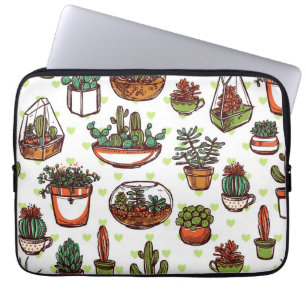 Plant mönster laptop fodral