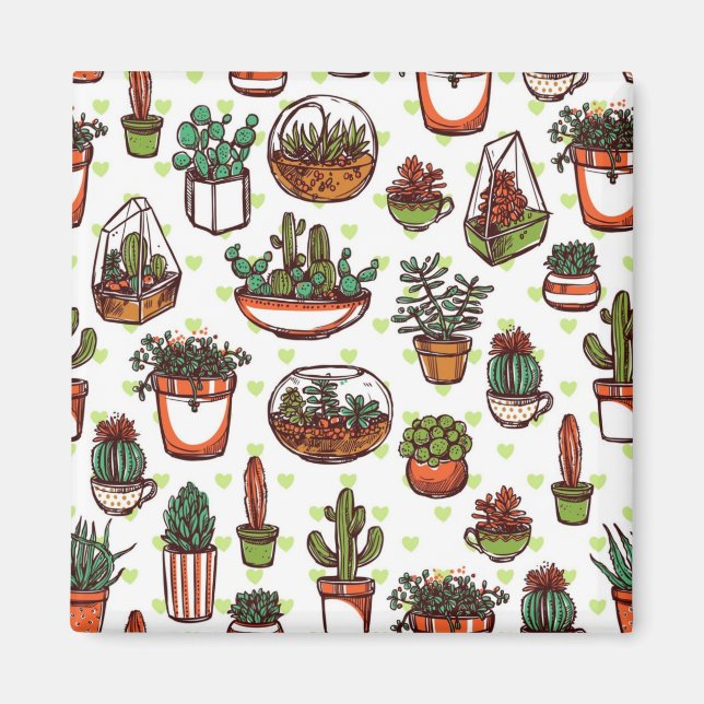 Plant mönster magnet (Framsidan)