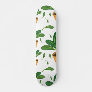 Plant mönster mini skateboard bräda 18,5 cm