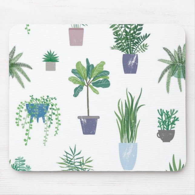 Plant mönster musmatta (Framsidan)
