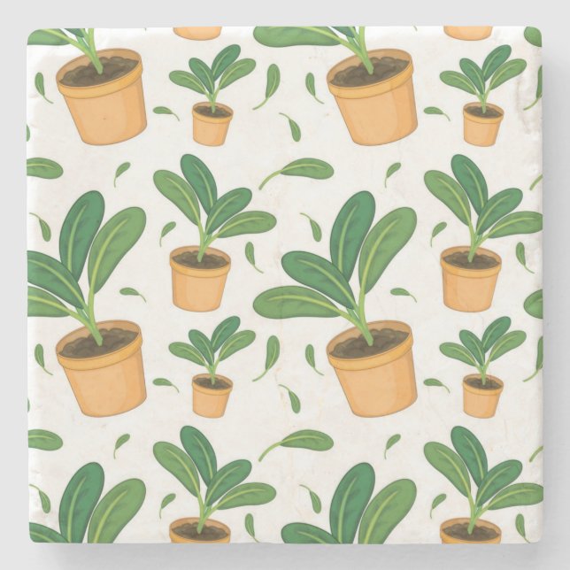 Plant mönster stenunderlägg (Framsidan)