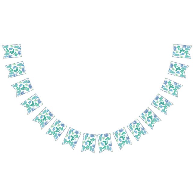 Plant mönster vimplar (Alla)