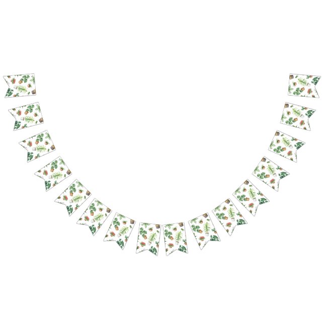 Plant mönster vimplar (Alla)