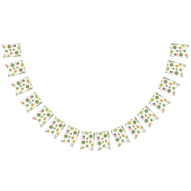 Plant mönster vimplar (Alla)