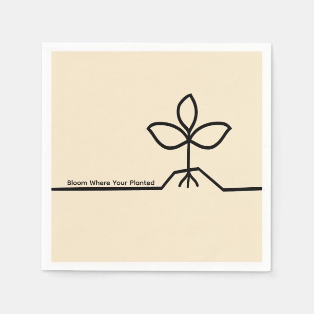 Plant napkin pappersservett (Framsidan)