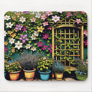 Plant och Älskare Clematis Trellis Musmatta