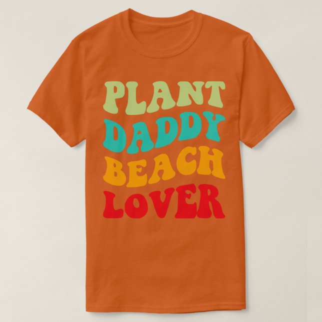 Plant pappa Beach Älskare III T Shirt (Design framsida)