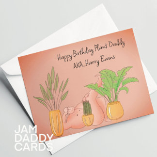 Plant pappa Birthday Kort