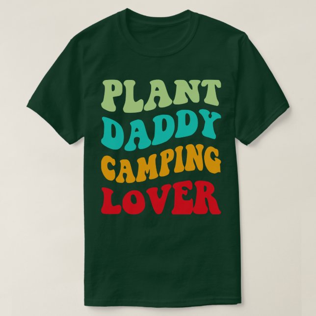Plant pappa Camping Älskare III T Shirt (Design framsida)