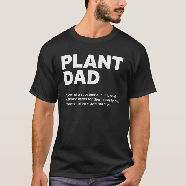 Plant Pappa Funny  Gift För manar Botany Joke T Shirt (Framsida)