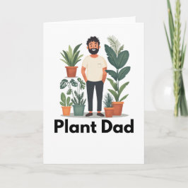 Plant Pappa Hälsning Card Tack Kort