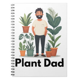 Plant Pappa Houseplant-anteckningsbok Anteckningsbok