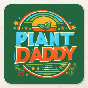 Plant pappa Houseplantor Landscaping Pappor Underlägg Papper Kvadrat