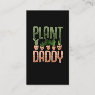 Plant Pappa Kawaii Pappa Gardener Far Visitkort