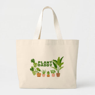 Plant pappa Large Tote Bag Jumbo Tygkasse