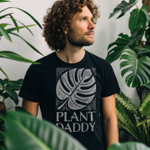 Plant Pappa Monstera Löv House Plant Älskare T Shirt