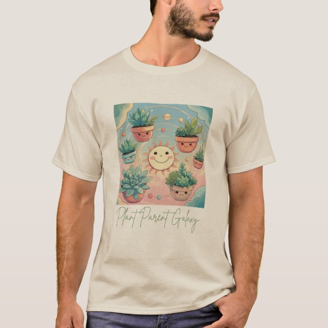 Plant Parent Galaxy T Shirt (Framsida)