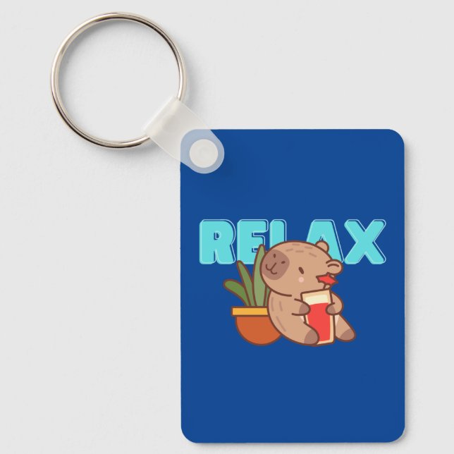 Plant Pot Capybara Keyholder Nyckelring (Framsida)