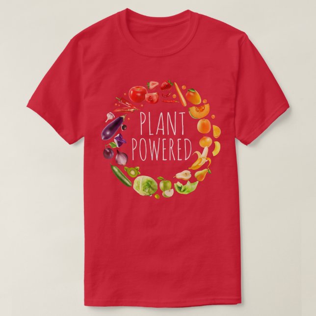 Plant Powny Gym Workout Manar Women Vegetari T Shirt (Design framsida)