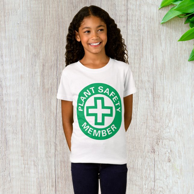 Plant Safety Member Girls T-Shirt (Skapare uppladdad)