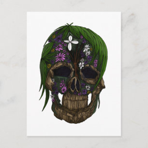 Plant Skull Vykort