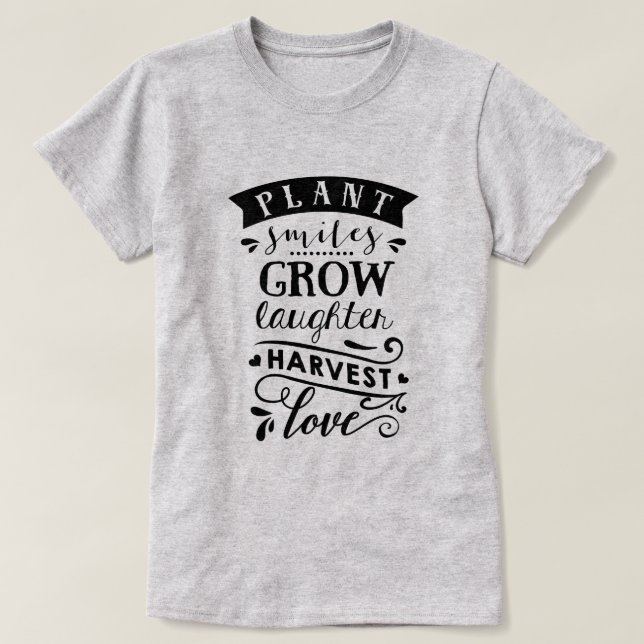Plant Smiles T Shirt (Design framsida)