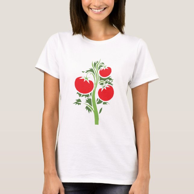 Plant Tomato Huge Fruits Vegetable Red T Shirt (Framsida)
